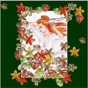 Klöppelbild Collage "Herbstwinde" 30 x 42 cm