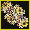 Klöppelbrief Sonnenblumenläufer 25 x 45 cm