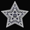 Klöppelbrief Sternendecke 25 cm