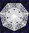 Klöppelbrief Sternendecke 35 cm