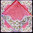 Klöppelbrief Decke Bändchen Muster 52 x52 cm