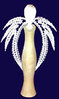 Klöppelbrief Engel Größe 21 cm Muster 3