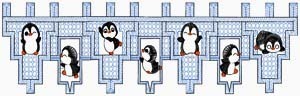 Klöppelbnrief Gardine Pingutne 64 x 20 cm